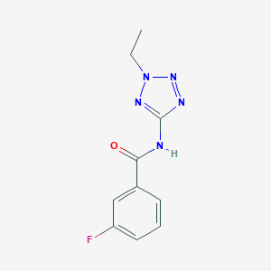 N-(2-ethyl-2H-tetraazol-5-yl)-3-fluorobenzamide