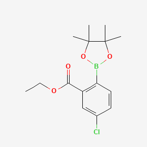 molecular formula C15H20BClO4 B2783160 4-Chloro-2-ethoxycarbonylphenylboronic acid pinacol ester CAS No. 2032371-79-0