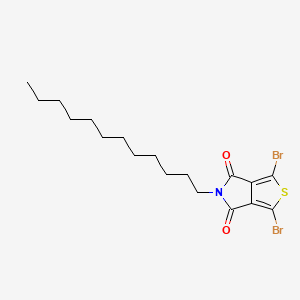 molecular formula C18H25Br2NO2S B2783162 1,3-二溴-5-十二烷基-4H-噻吩并[3,4-c]吡咯-4,6(5H)-二酮 CAS No. 773881-47-3