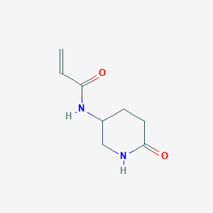 molecular formula C8H12N2O2 B2783163 N-(6-oxopiperidin-3-yl)prop-2-enamide CAS No. 1341053-42-6