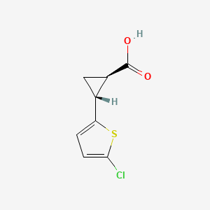 (1R,2R)-2-(5-chlorothiophen-2-yl)cyclopropane-1-carboxylic acid