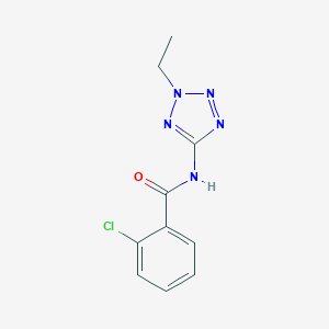 molecular formula C10H10ClN5O B278318 2-chloro-N-(2-ethyl-2H-tetrazol-5-yl)benzamide 