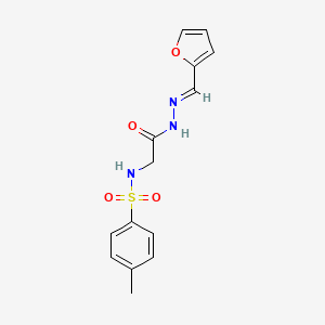 (E)-N-(2-(2-(furan-2-ylmethylene)hydrazinyl)-2-oxoethyl)-4-methylbenzenesulfonamide