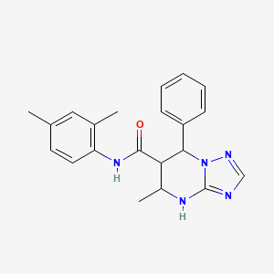molecular formula C21H23N5O B2783188 N-(2,4-二甲基苯基)-5-甲基-7-苯基-4,5,6,7-四氢-[1,2,4]三唑[1,5-a]嘧啶-6-甲酰胺 CAS No. 1212425-12-1