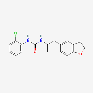 molecular formula C18H19ClN2O2 B2783197 1-(2-氯苯基)-3-(1-(2,3-二氢苯并呋喃-5-基)丙基)脲 CAS No. 2034516-65-7