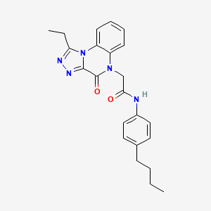 N-(4-butylphenyl)-2-(1-ethyl-4-oxo[1,2,4]triazolo[4,3-a]quinoxalin-5(4H)-yl)acetamide