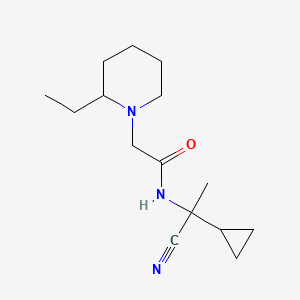 N-(1-cyano-1-cyclopropylethyl)-2-(2-ethylpiperidin-1-yl)acetamide