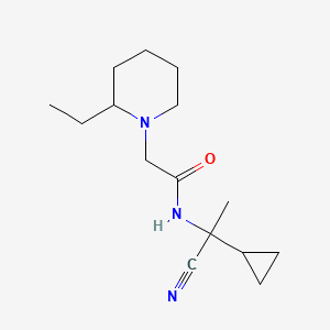 molecular formula C15H25N3O B2783205 N-(1-cyano-1-cyclopropylethyl)-2-(2-ethylpiperidin-1-yl)acetamide CAS No. 1223260-76-1