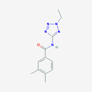 molecular formula C12H15N5O B278321 N-(2-ethyl-2H-tetrazol-5-yl)-3,4-dimethylbenzamide 