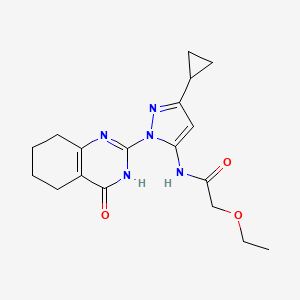 N-(3-cyclopropyl-1-(4-oxo-3,4,5,6,7,8-hexahydroquinazolin-2-yl)-1H-pyrazol-5-yl)-2-ethoxyacetamide