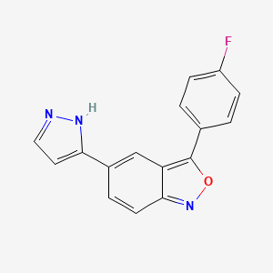 3-(4-fluorophenyl)-5-(1H-pyrazol-5-yl)-2,1-benzoxazole