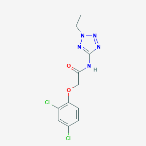 2-(2,4-dichlorophenoxy)-N-(2-ethyl-2H-tetrazol-5-yl)acetamide