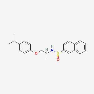 N-(1-(4-isopropylphenoxy)propan-2-yl)naphthalene-2-sulfinamide