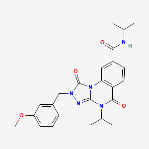 N,4-diisopropyl-2-(3-methoxybenzyl)-1,5-dioxo-1,2,4,5-tetrahydro-[1,2,4]triazolo[4,3-a]quinazoline-8-carboxamide
