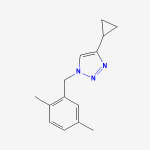molecular formula C14H17N3 B2783255 4-cyclopropyl-1-[(2,5-dimethylphenyl)methyl]-1H-1,2,3-triazole CAS No. 2097921-88-3