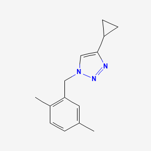 molecular formula C14H17N3 B2783255 4-环丙基-1-[(2,5-二甲基苯基)甲基]-1H-1,2,3-三唑 CAS No. 2097921-88-3