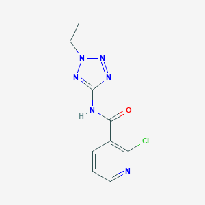 molecular formula C9H9ClN6O B278326 2-chloro-N-(2-ethyl-2H-tetraazol-5-yl)nicotinamide 