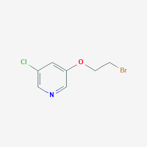 molecular formula C7H7BrClNO B2783261 3-(2-Bromoethoxy)-5-chloropyridine CAS No. 1018974-74-7