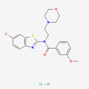 N-(6-fluorobenzo[d]thiazol-2-yl)-3-methoxy-N-(2-morpholinoethyl)benzamide hydrochloride