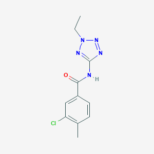 3-chloro-N-(2-ethyl-2H-tetraazol-5-yl)-4-methylbenzamide