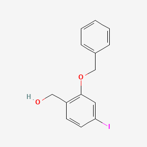 molecular formula C14H13IO2 B2783270 (2-(Benzyloxy)-4-iodophenyl)methanol CAS No. 854028-49-2