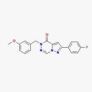 2-(4-fluorophenyl)-5-(3-methoxybenzyl)pyrazolo[1,5-d][1,2,4]triazin-4(5H)-one