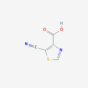 molecular formula C5H2N2O2S B2783286 5-Cyanothiazole-4-carboxylic acid CAS No. 1259077-53-6
