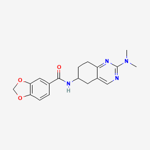 N-[2-(dimethylamino)-5,6,7,8-tetrahydroquinazolin-6-yl]-2H-1,3-benzodioxole-5-carboxamide