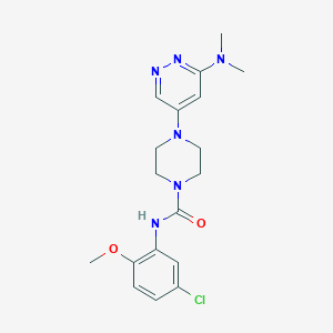 N-(5-chloro-2-methoxyphenyl)-4-(6-(dimethylamino)pyridazin-4-yl)piperazine-1-carboxamide