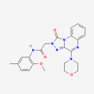 N-(2-methoxy-5-methylphenyl)-2-(4-morpholino-1-oxo-[1,2,4]triazolo[4,3-a]quinoxalin-2(1H)-yl)acetamide