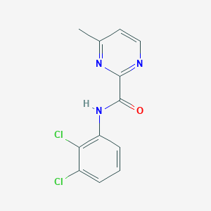 molecular formula C12H9Cl2N3O B2783298 N-(2,3-dichlorophenyl)-4-methylpyrimidine-2-carboxamide CAS No. 1286713-69-6