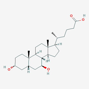 molecular formula C25H42O4 B027833 均熊去氧胆酸 CAS No. 102044-28-0
