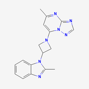 5-Methyl-7-[3-(2-methylbenzimidazol-1-yl)azetidin-1-yl]-[1,2,4]triazolo[1,5-a]pyrimidine
