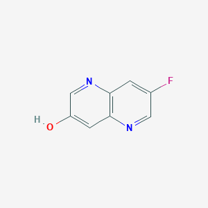 molecular formula C8H5FN2O B2783312 7-Fluoro-1,5-naphthyridin-3-ol CAS No. 2089651-43-2