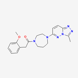 2-(2-Methoxyphenyl)-1-(4-{3-methyl-[1,2,4]triazolo[4,3-b]pyridazin-6-yl}-1,4-diazepan-1-yl)ethan-1-one