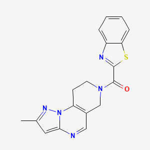 benzo[d]thiazol-2-yl(2-methyl-8,9-dihydropyrazolo[1,5-a]pyrido[3,4-e]pyrimidin-7(6H)-yl)methanone