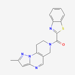 11-(1,3-benzothiazole-2-carbonyl)-4-methyl-2,3,7,11-tetraazatricyclo[7.4.0.0^{2,6}]trideca-1(9),3,5,7-tetraene