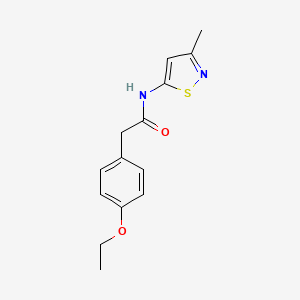 molecular formula C14H16N2O2S B2783317 2-(4-ethoxyphenyl)-N-(3-methylisothiazol-5-yl)acetamide CAS No. 1206987-00-9