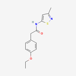 molecular formula C14H16N2O2S B2783317 2-(4-乙氧基苯基)-N-(3-甲基异噁唑-5-基)乙酰胺 CAS No. 1206987-00-9