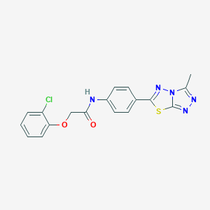 2-(2-chlorophenoxy)-N-[4-(3-methyl[1,2,4]triazolo[3,4-b][1,3,4]thiadiazol-6-yl)phenyl]acetamide