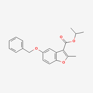 molecular formula C20H20O4 B2783324 异丙基-5-(苄氧基)-2-甲基-1-苯并呋喃-3-甲酸酯 CAS No. 307551-74-2