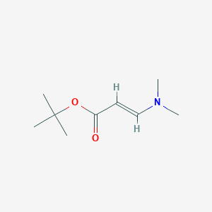 molecular formula C9H17NO2 B2783330 2-Propenoic acid, 3-(dimethylamino)-, 1,1-dimethylethyl ester CAS No. 818-00-8