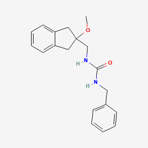 molecular formula C19H22N2O2 B2783337 1-benzyl-3-((2-methoxy-2,3-dihydro-1H-inden-2-yl)methyl)urea CAS No. 2034347-59-4