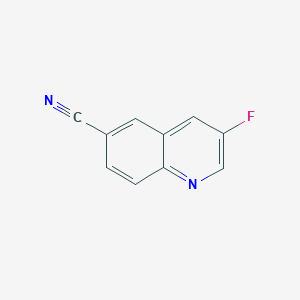 molecular formula C10H5FN2 B2783339 3-Fluoroquinoline-6-carbonitrile CAS No. 2177258-32-9
