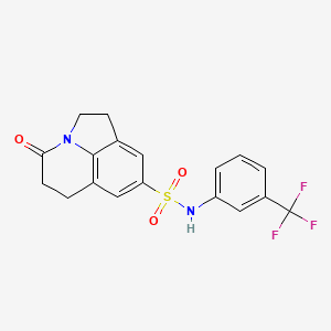 4-oxo-N-(3-(trifluoromethyl)phenyl)-2,4,5,6-tetrahydro-1H-pyrrolo[3,2,1-ij]quinoline-8-sulfonamide