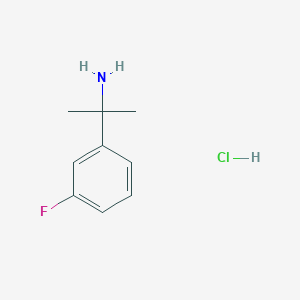 molecular formula C9H13ClFN B2783353 2-(3-Fluorophenyl)propan-2-amine hydrochloride CAS No. 689232-61-9