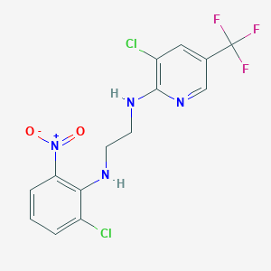 N~1~-(2-chloro-6-nitrophenyl)-N~2~-[3-chloro-5-(trifluoromethyl)-2-pyridinyl]-1,2-ethanediamine