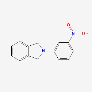 molecular formula C14H12N2O2 B2783363 2-(3-Nitrophenyl)isoindoline CAS No. 359811-06-6