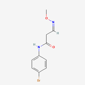 molecular formula C10H11BrN2O2 B2783366 N-(4-bromophenyl)-3-(methoxyimino)propanamide CAS No. 320417-81-0