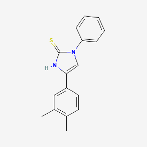 4-(3,4-dimethylphenyl)-1-phenyl-1H-imidazole-2-thiol